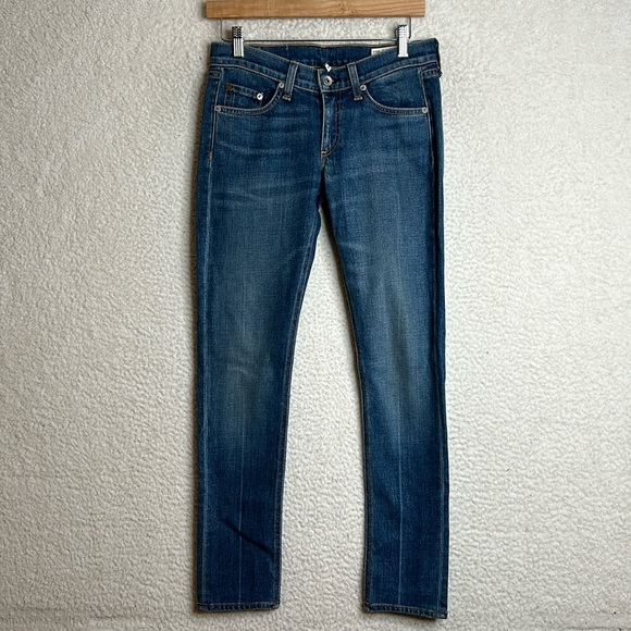 NWOT Rag & Bone Womens Heavyweight Denim Skinny Jeans United Wash SIZE 24